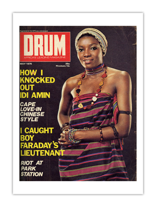 South Africa Drum Magazine cover, May 1976 – archival poster print