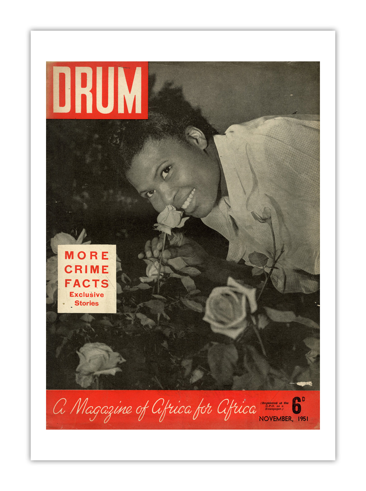 South Africa Drum Magazine cover, November 1951 – archival poster print