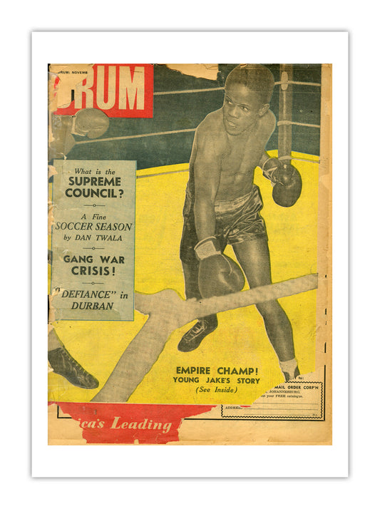 South Africa Drum Magazine cover, November 1952 – archival poster print