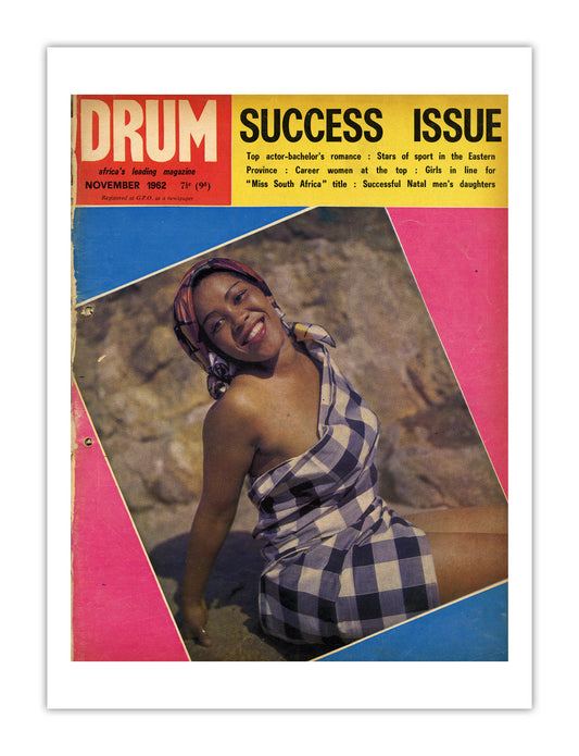 South Africa Drum Magazine cover, November 1962 – archival poster print