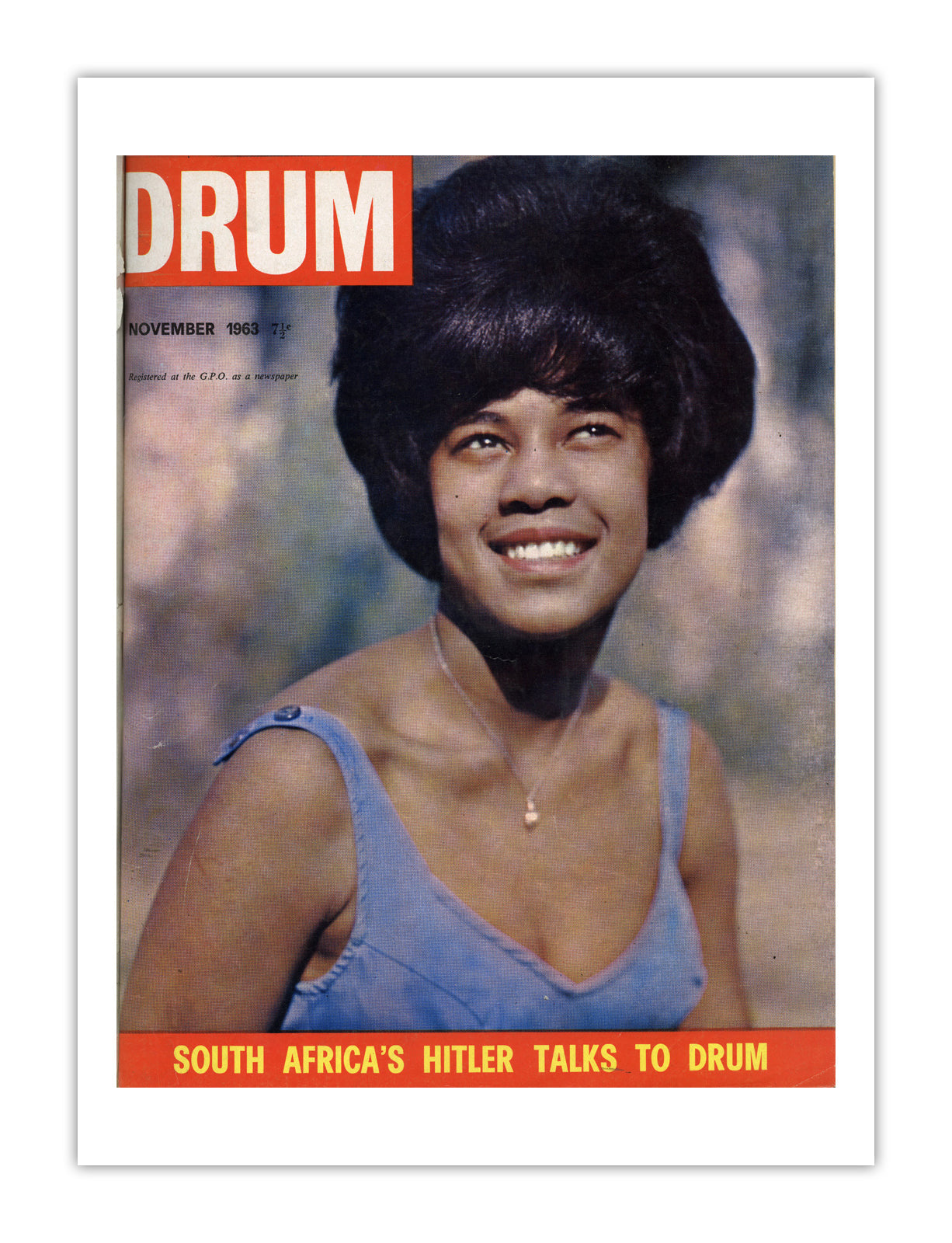 South Africa Drum Magazine cover, November 1963 – archival poster print