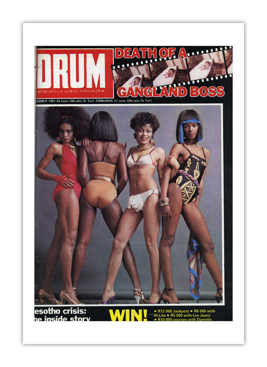 South Africa Drum Magazine cover, November 1981 – archival poster print