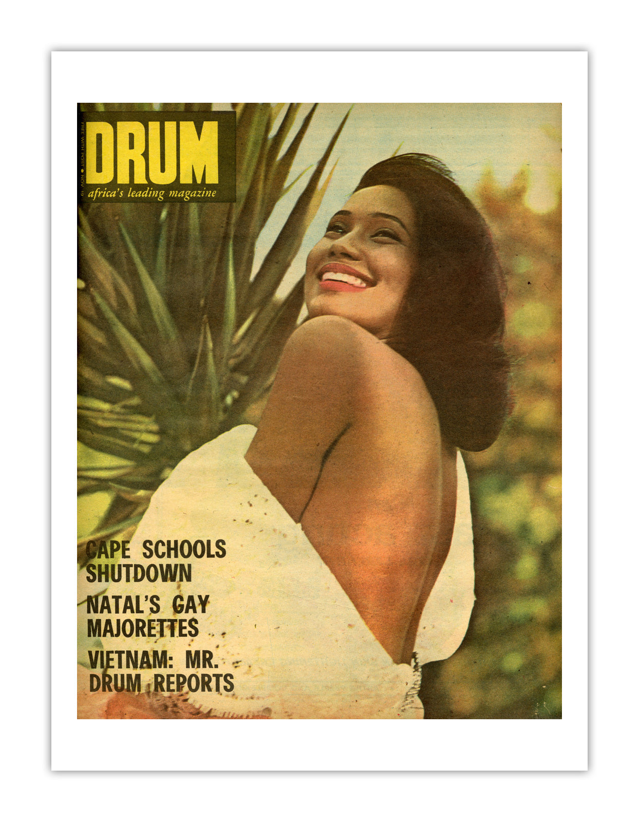 South Africa Drum Magazine cover, November 1967 – archival poster print