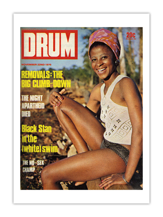 South Africa Drum Magazine cover, November 1975 – archival poster print