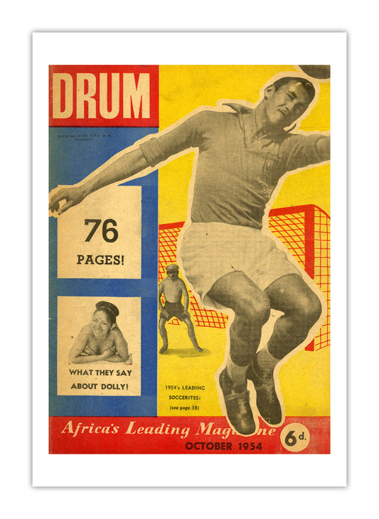 South Africa Drum Magazine cover, October 1954 – archival poster print