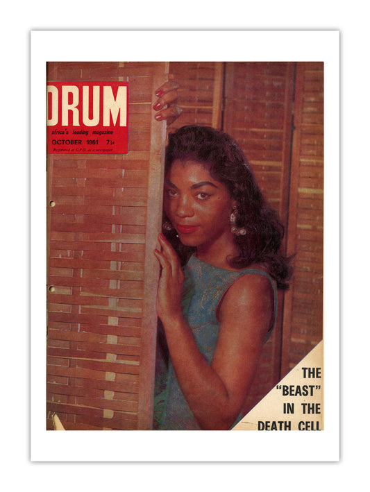 South Africa Drum Magazine cover, October 1961 – archival poster print