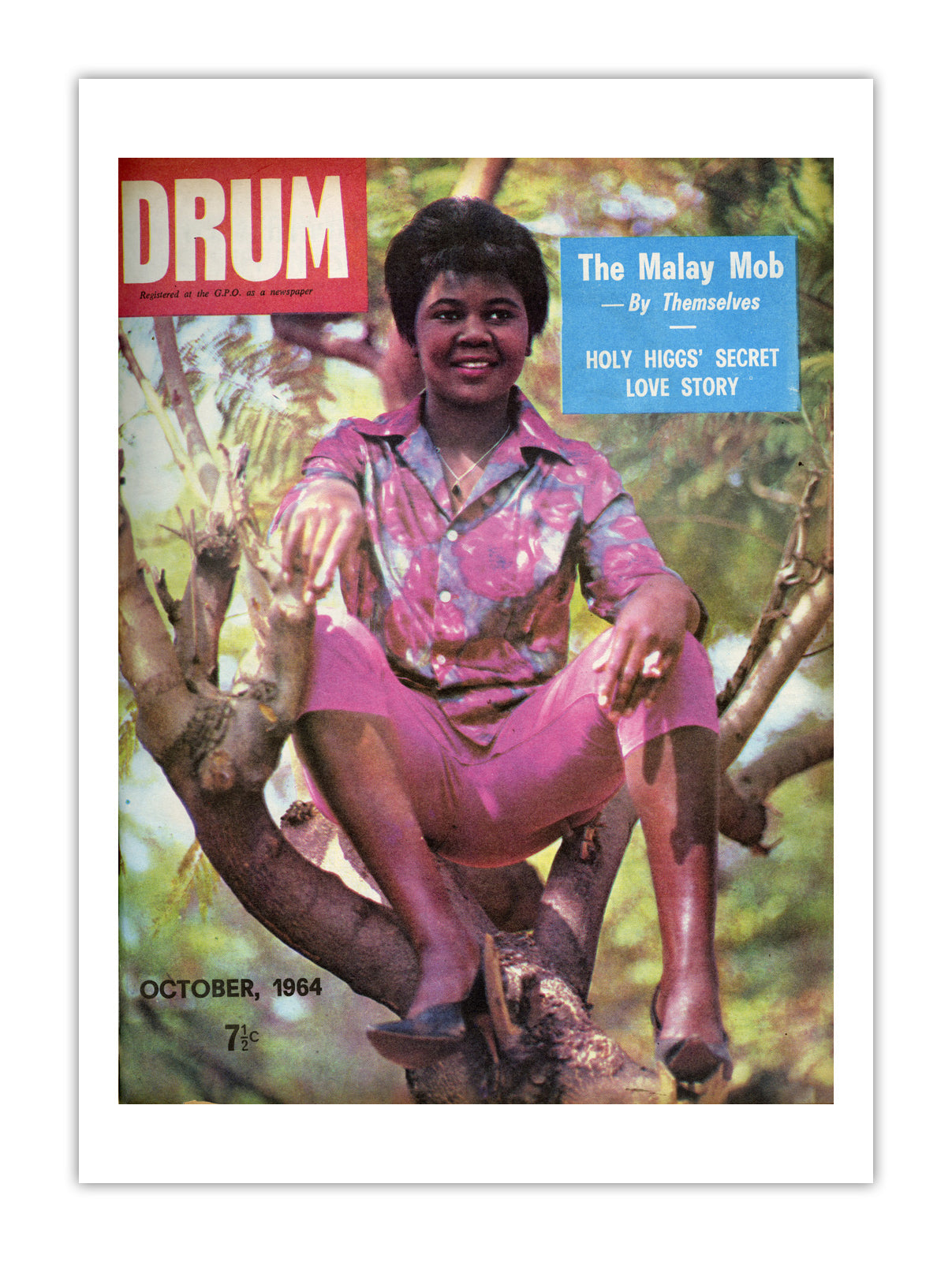 South Africa Drum Magazine cover, October 1964 – archival poster print