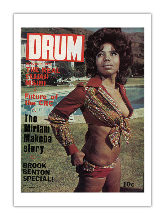 South Africa Drum Magazine cover, October 1971 – archival poster print