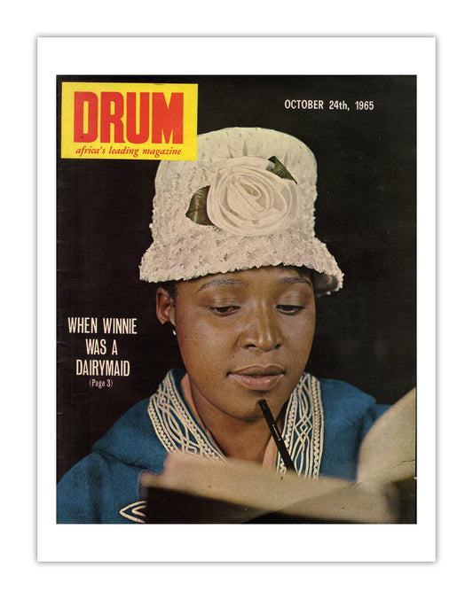 South Africa Drum Magazine cover, October 1965 – archival poster print