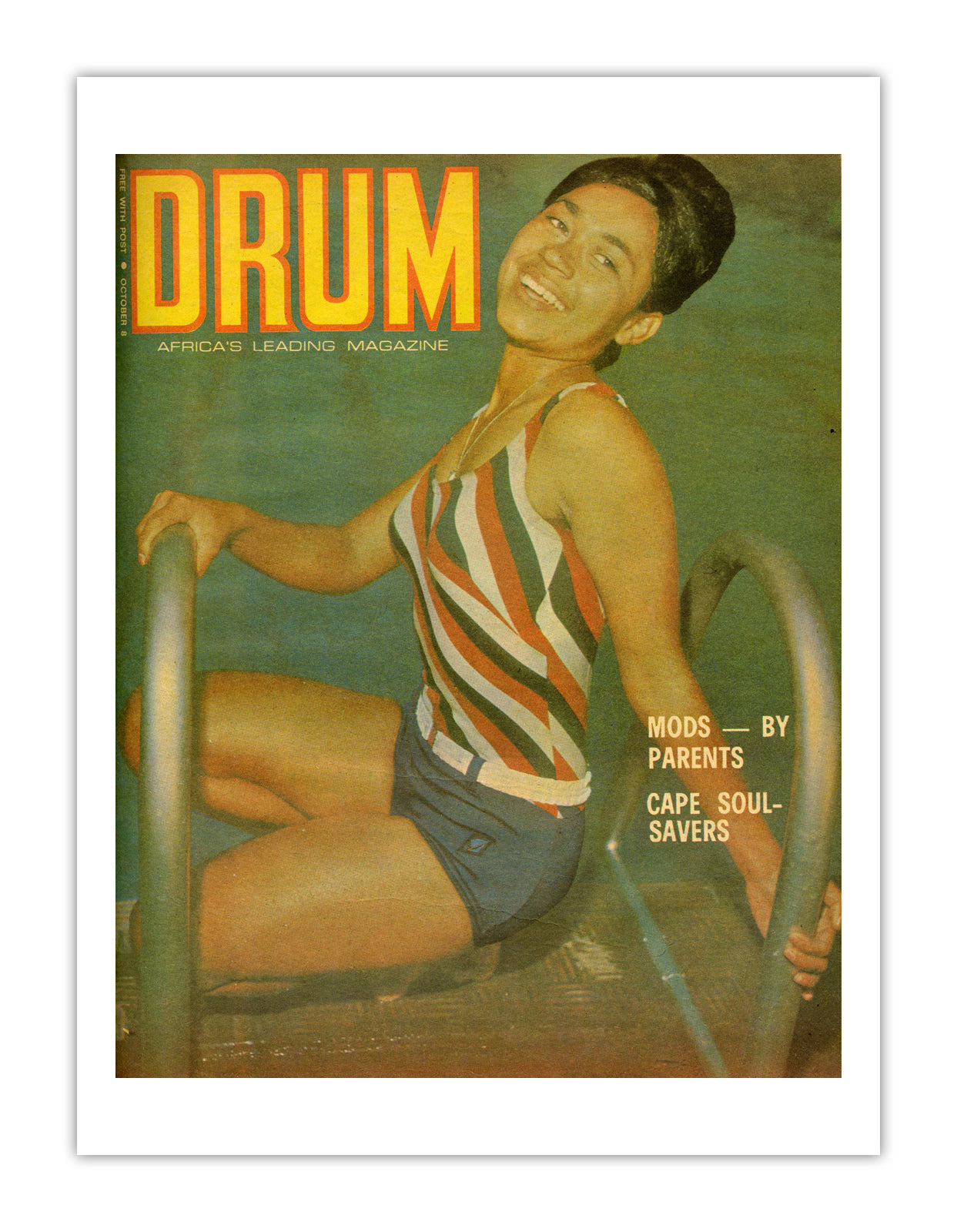 South Africa Drum Magazine cover, October 1967 – archival poster print