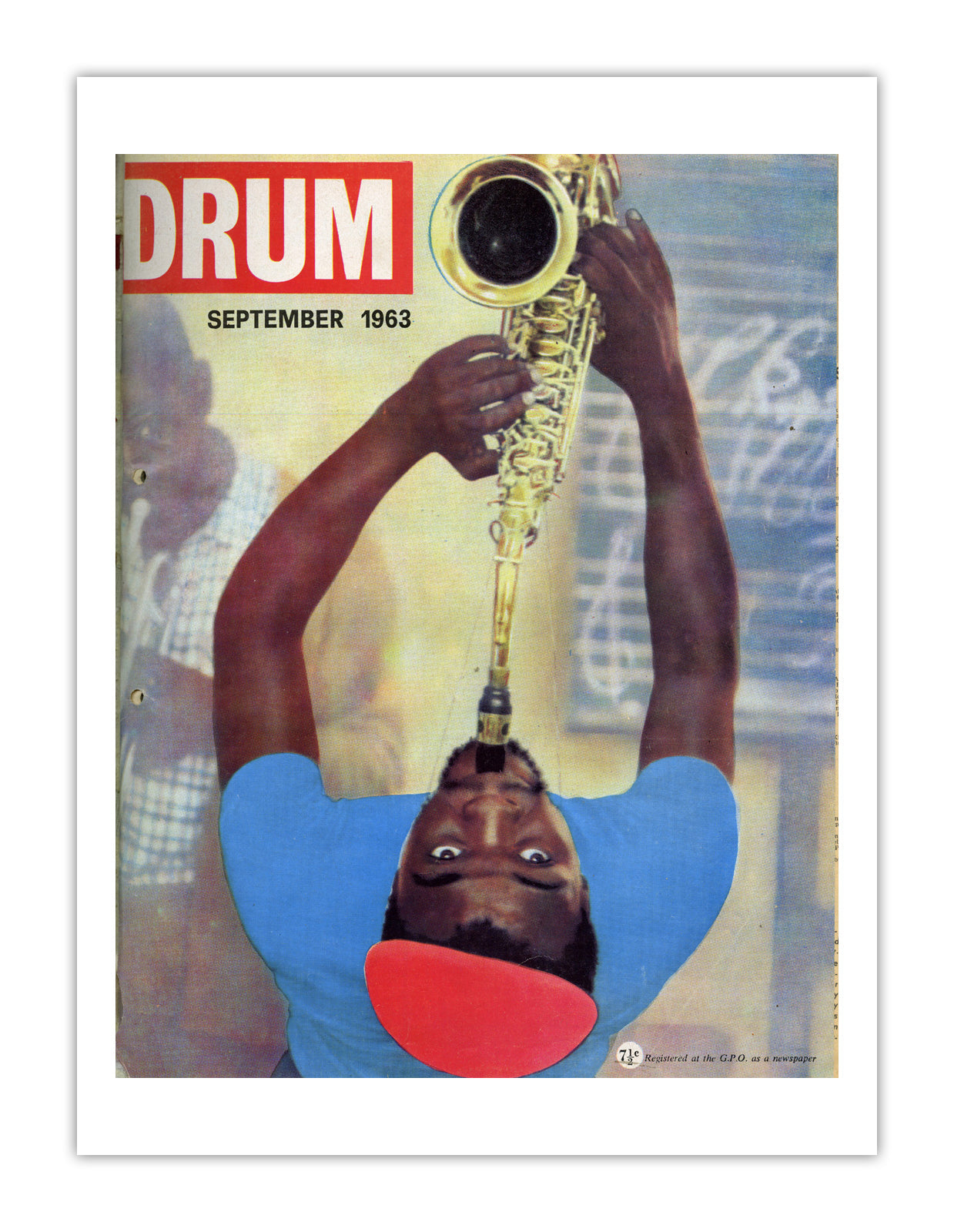 South Africa Drum Magazine cover, September 1963 – archival poster print