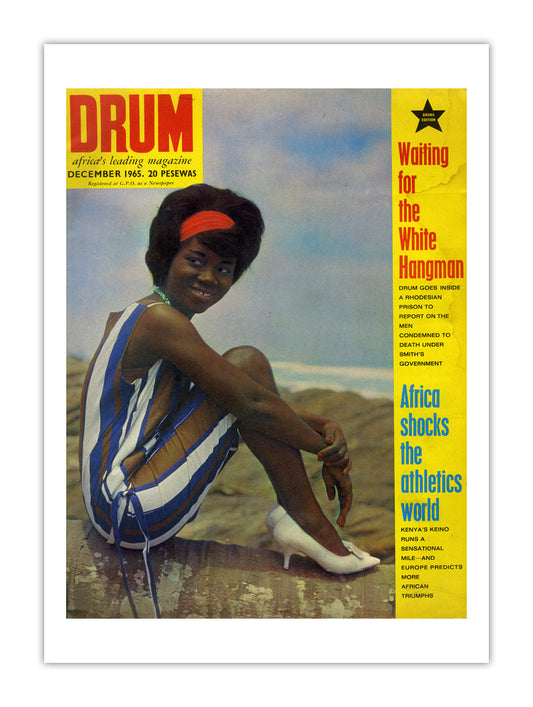 Ghana Drum Magazine cover, December 1965 – archival poster print