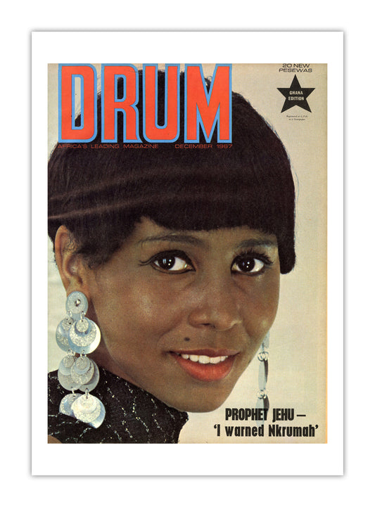 Ghana Drum Magazine cover, December 1967 – archival poster print