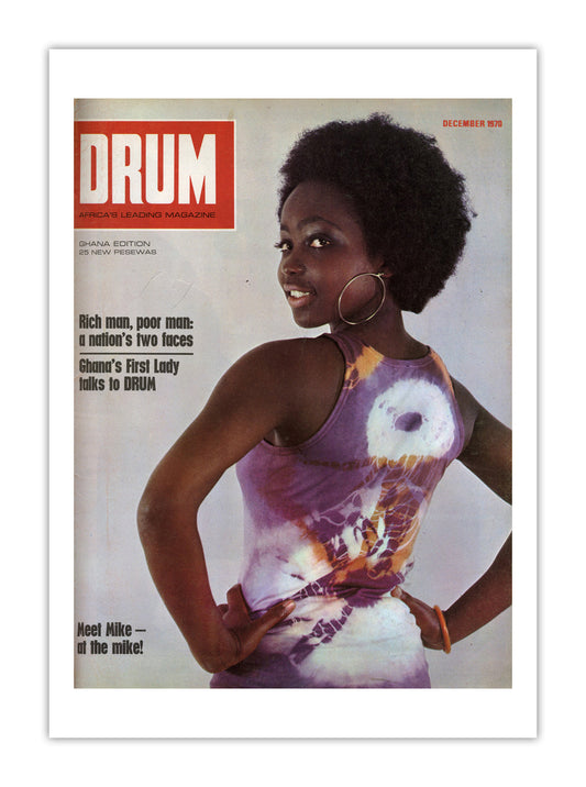 Ghana Drum Magazine cover, December 1970 – archival poster print