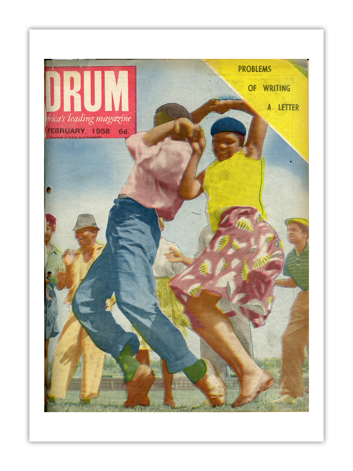 Ghana Drum Magazine cover, February 1958 – archival poster print