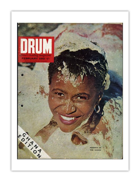 Ghana Drum Magazine cover, February 1961 – archival poster print