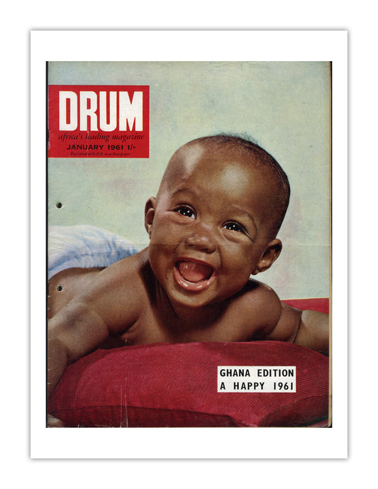 Ghana Drum Magazine cover, January 1961 – archival poster print