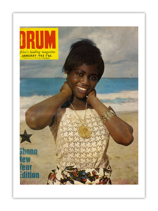 Ghana Drum Magazine cover, January 1965 – archival poster print