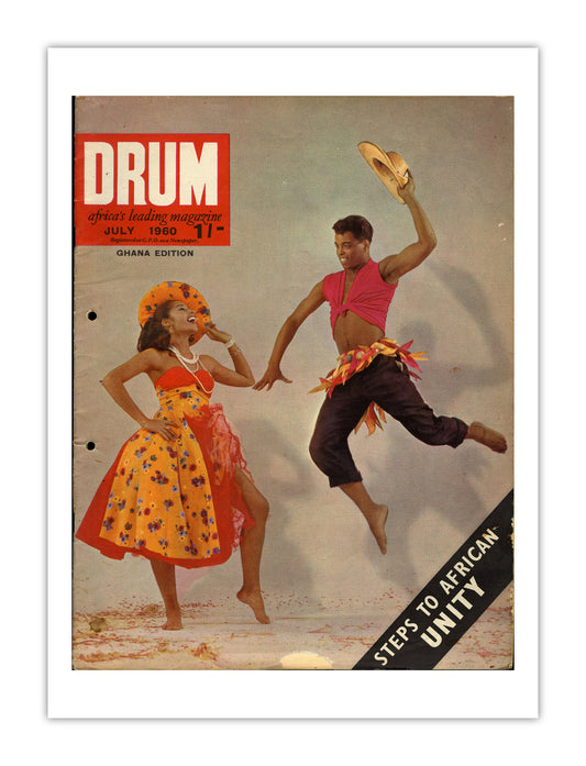 Ghana Drum Magazine cover, July 1960 – archival poster print