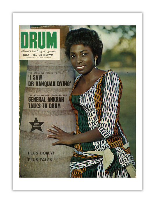 Ghana Drum Magazine cover, July 1966 – archival poster print