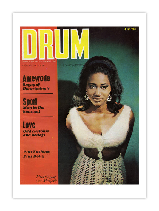 Ghana Drum Magazine cover, June 1969 – archival poster print