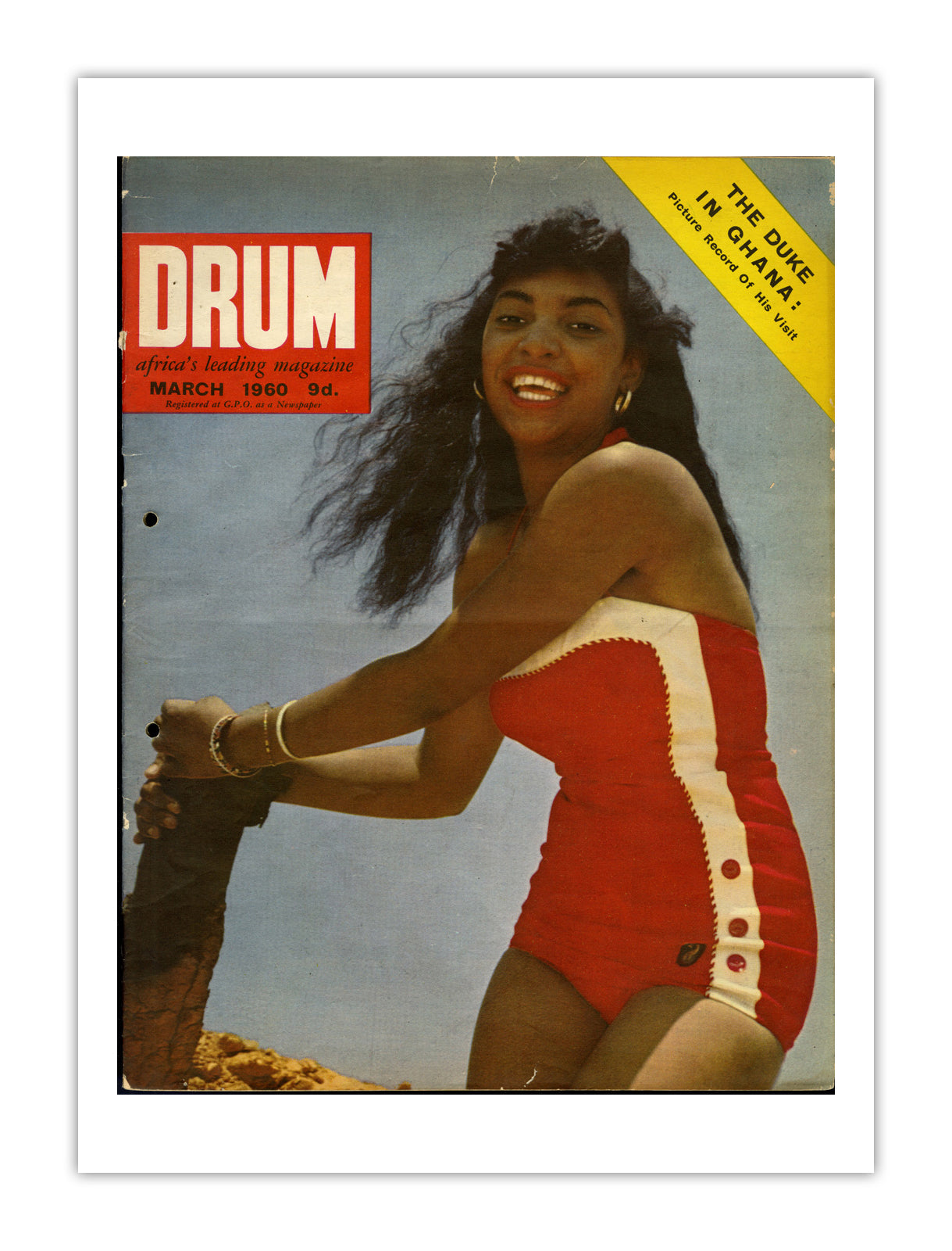 Ghana Drum Magazine cover, March 1960 – archival poster print