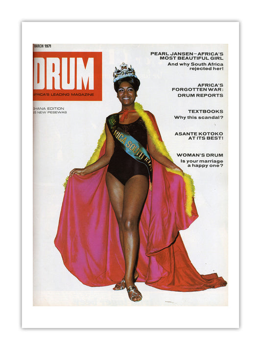 Ghana Drum Magazine cover, March 1971 – archival poster print