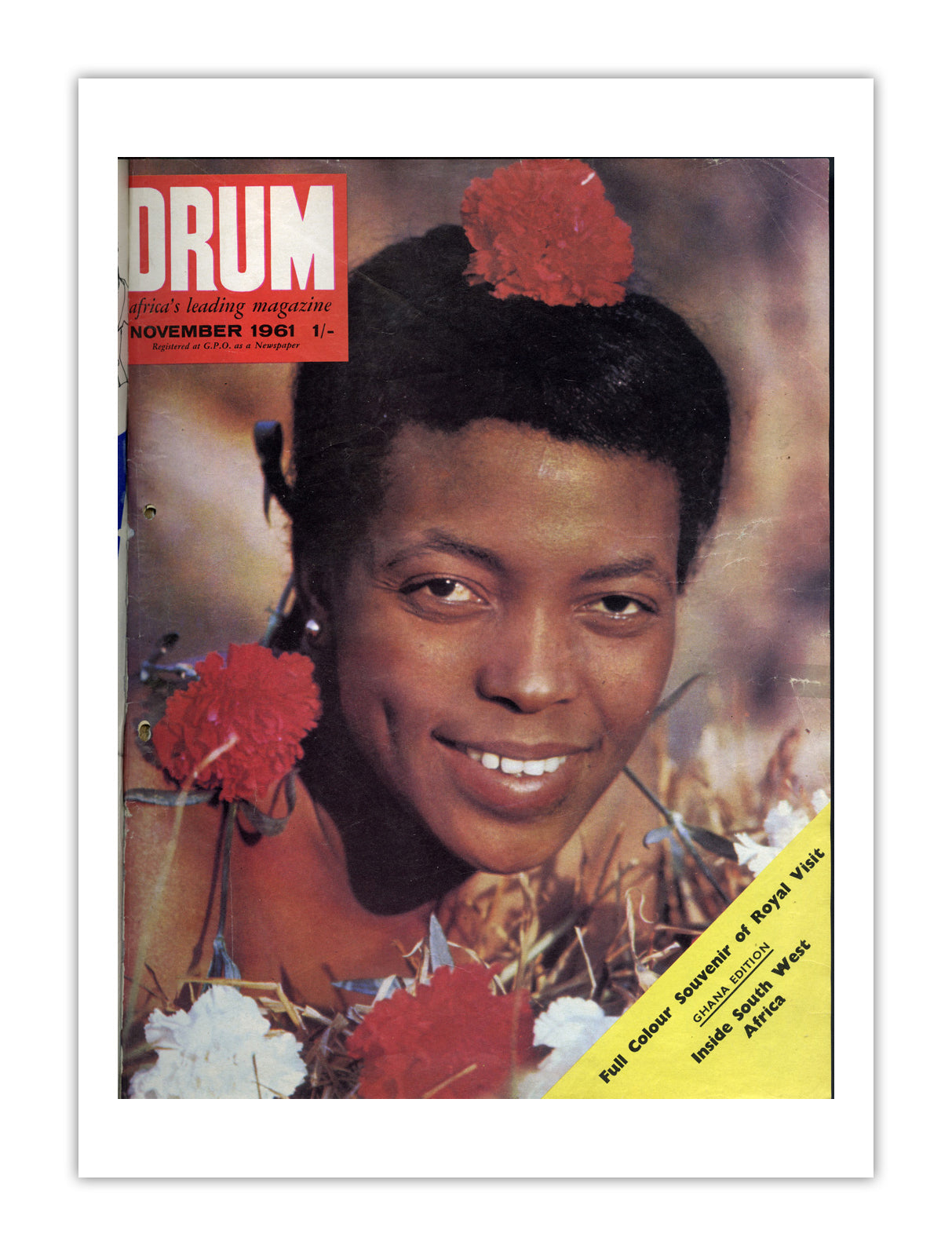 Ghana Drum Magazine cover, November 1961 – archival poster print