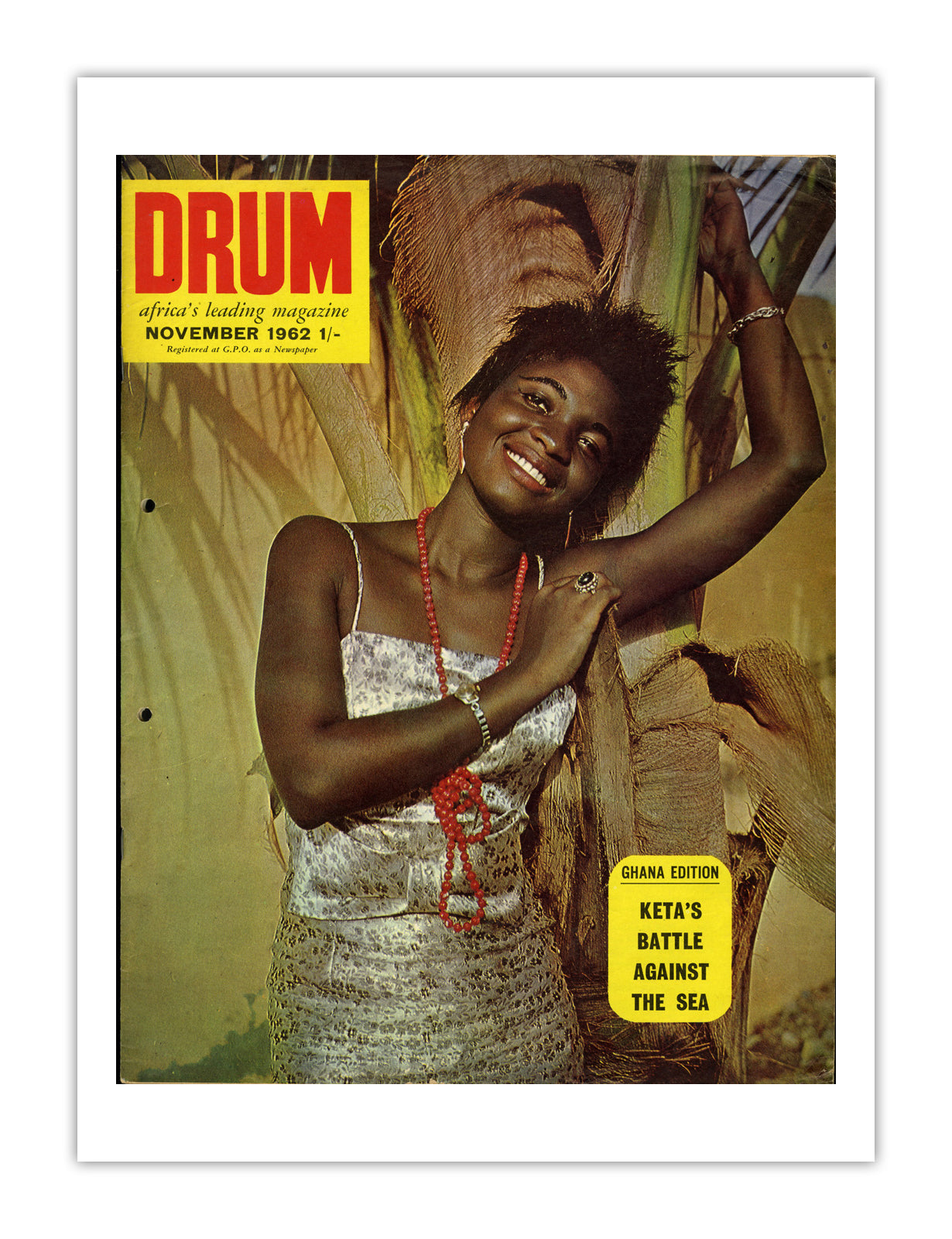 Ghana Drum Magazine cover, November 1962 – archival poster print