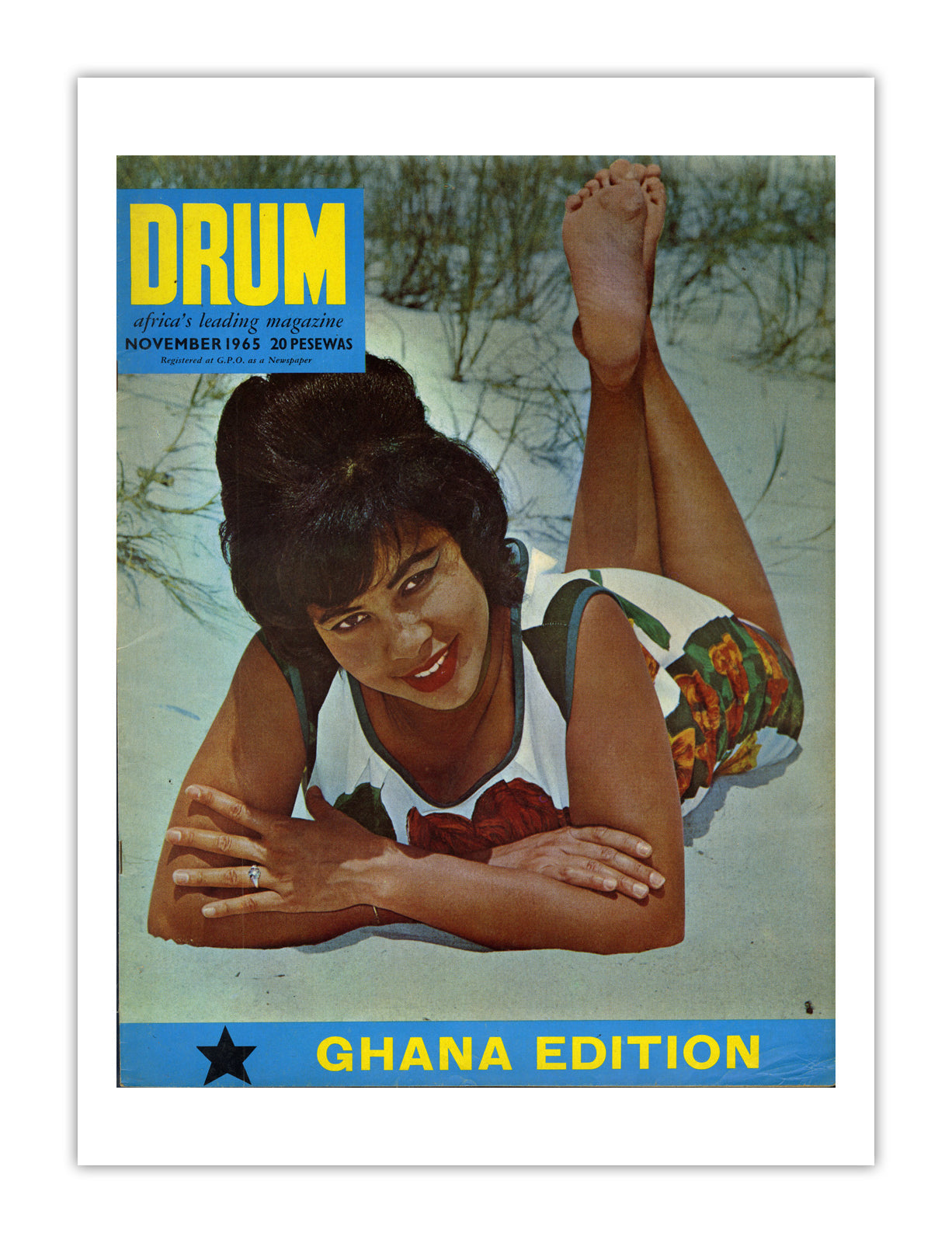 Ghana Drum Magazine cover, November 1965 – archival poster print