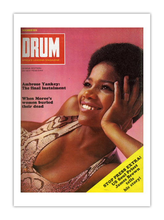 Ghana Drum Magazine cover, November 1970 – archival poster print