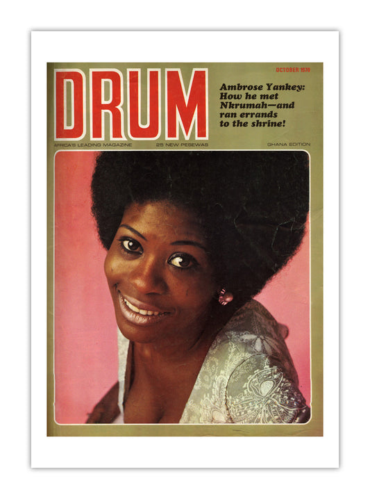 Ghana Drum Magazine cover, October 1970 – archival poster print