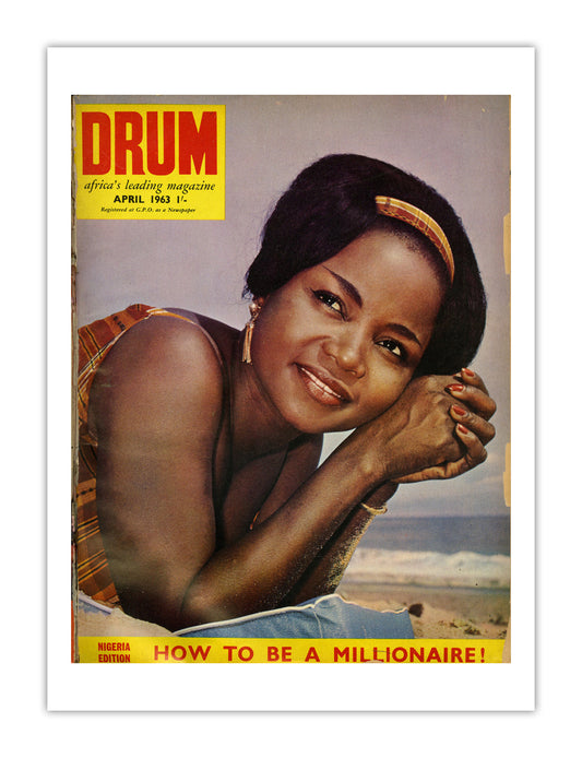 Nigeria Drum Magazine cover, April 1963 – archival poster print