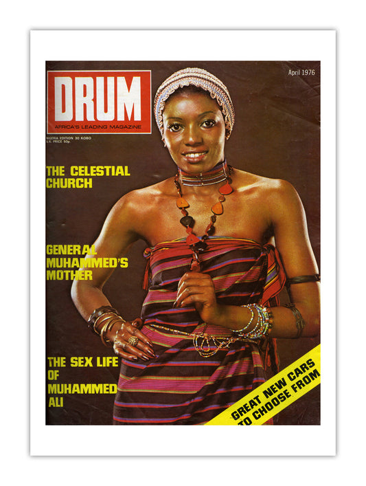 Nigeria Drum Magazine cover, April 1976 – archival poster print