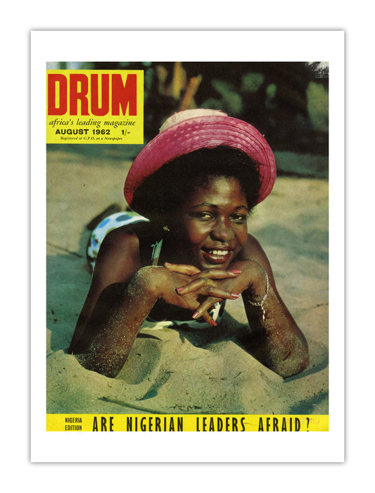 Nigeria Drum Magazine cover, August 1962 – archival poster print