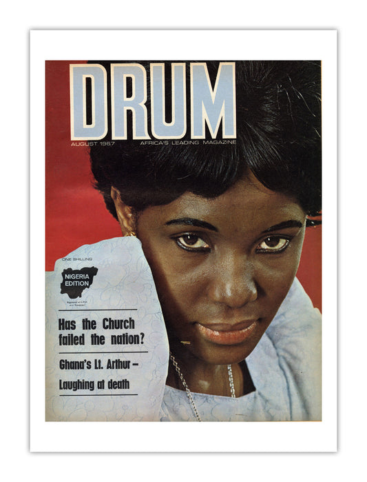 Nigeria Drum Magazine cover, August 1967 – archival poster print