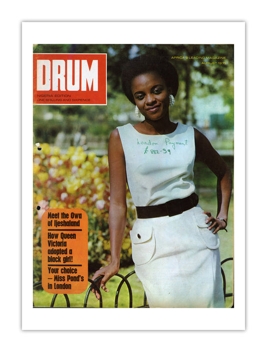 Nigeria Drum Magazine cover, August 1971 – archival poster print
