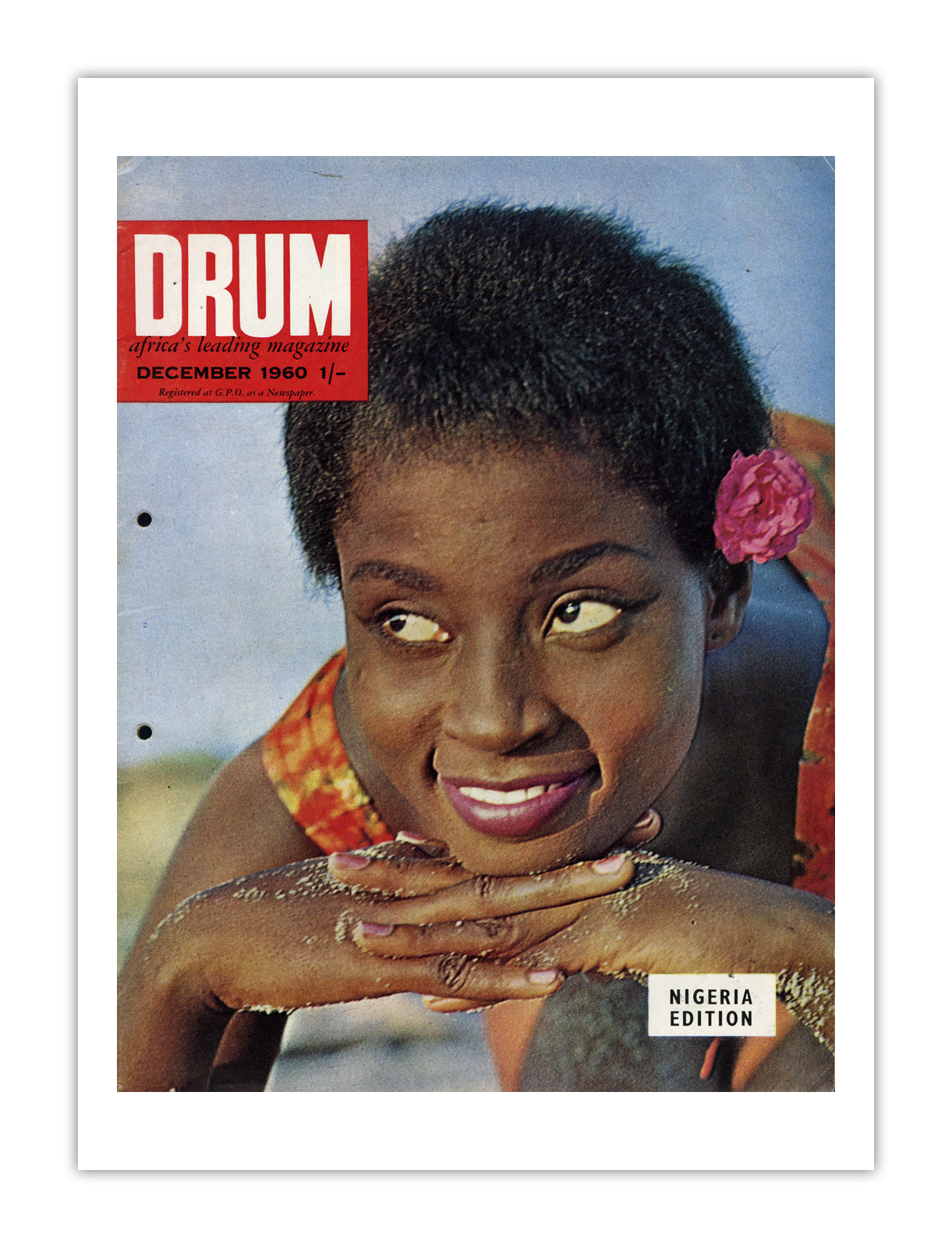 Nigeria Drum Magazine cover, December 1960 – archival poster print