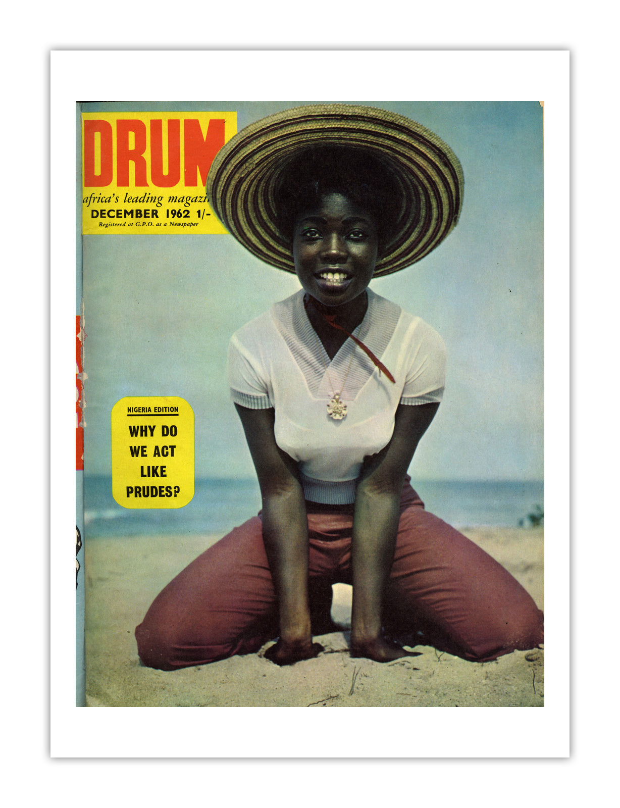 Nigeria Drum Magazine cover, December 1962 – archival poster print