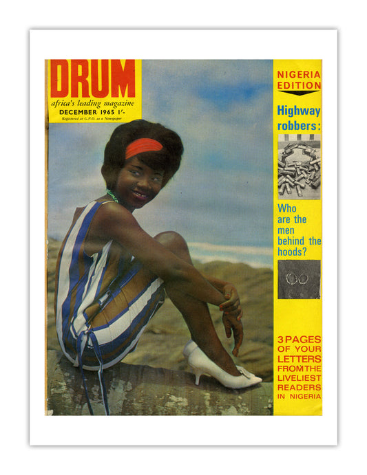 Nigeria Drum Magazine cover, December 1965 – archival poster print