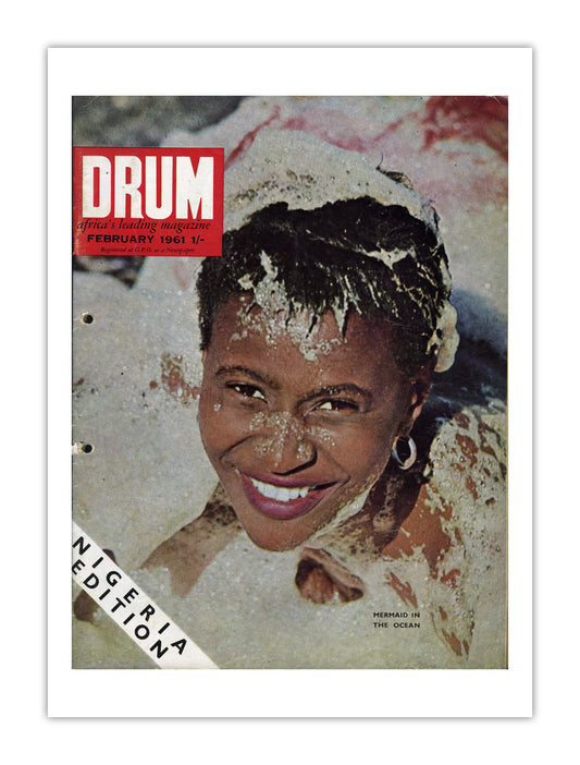 Nigeria Drum Magazine cover, February 1961 – archival poster print