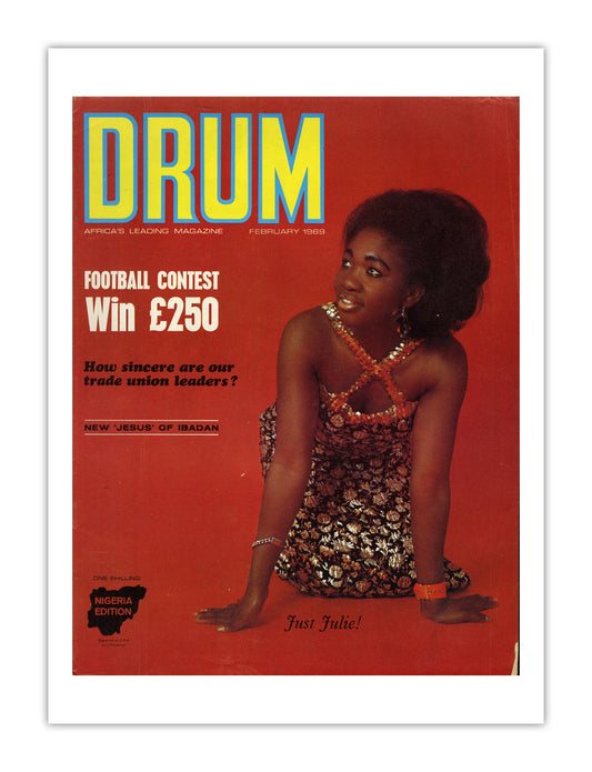 Nigeria Drum Magazine cover, February 1969 – archival poster print