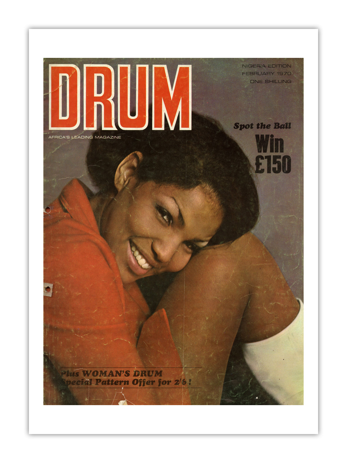 Nigeria Drum Magazine cover, February 1970 – archival poster print
