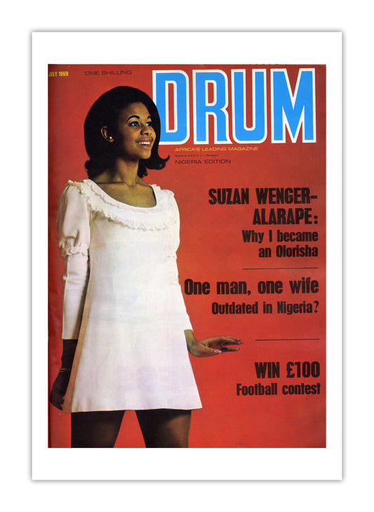 Nigeria Drum Magazine cover, July 1969 – archival poster print