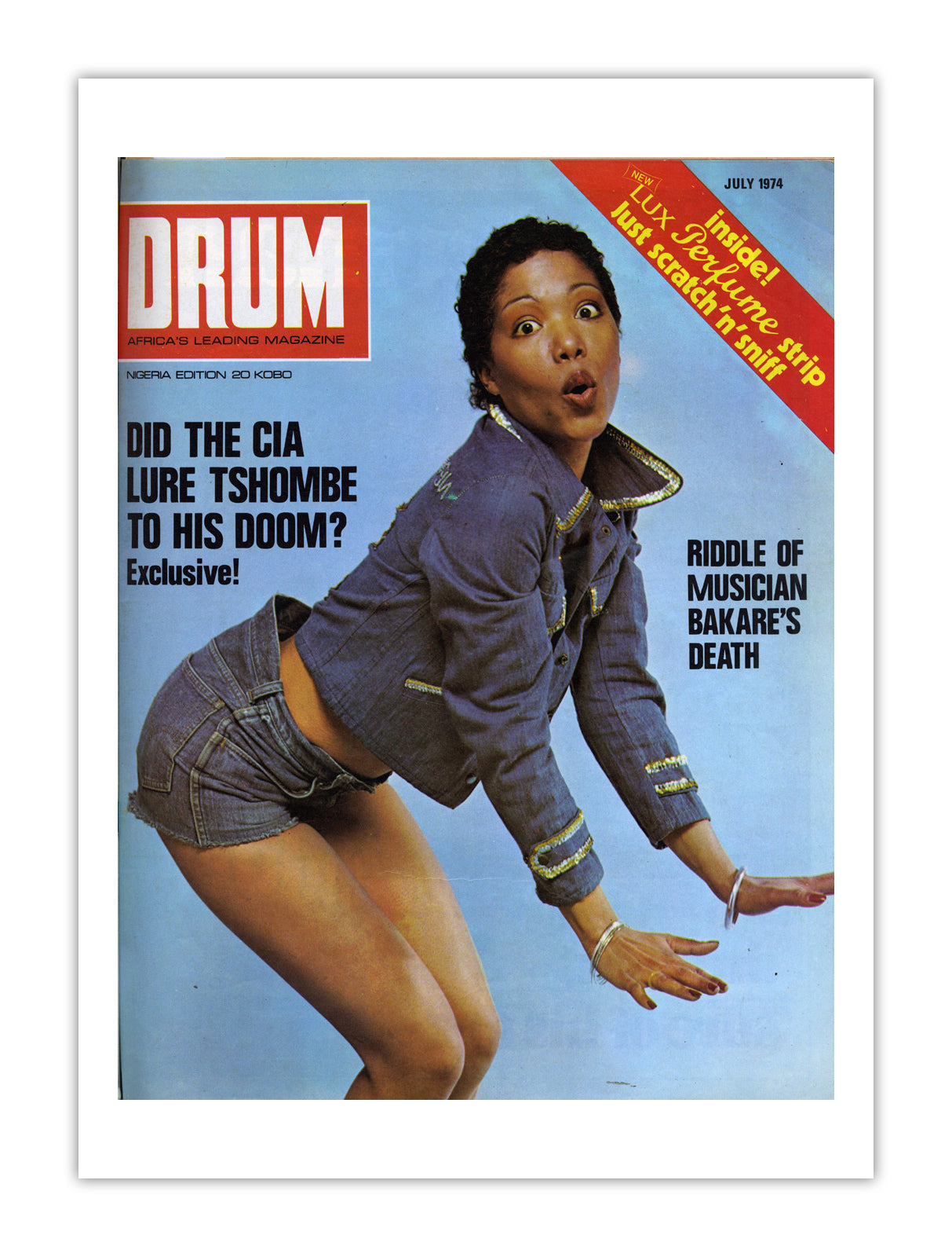 Nigeria Drum Magazine cover, July 1974 – archival poster print