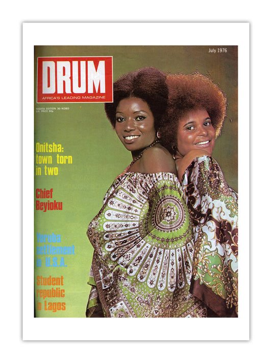 Nigeria Drum Magazine cover, July 1976 – archival poster print