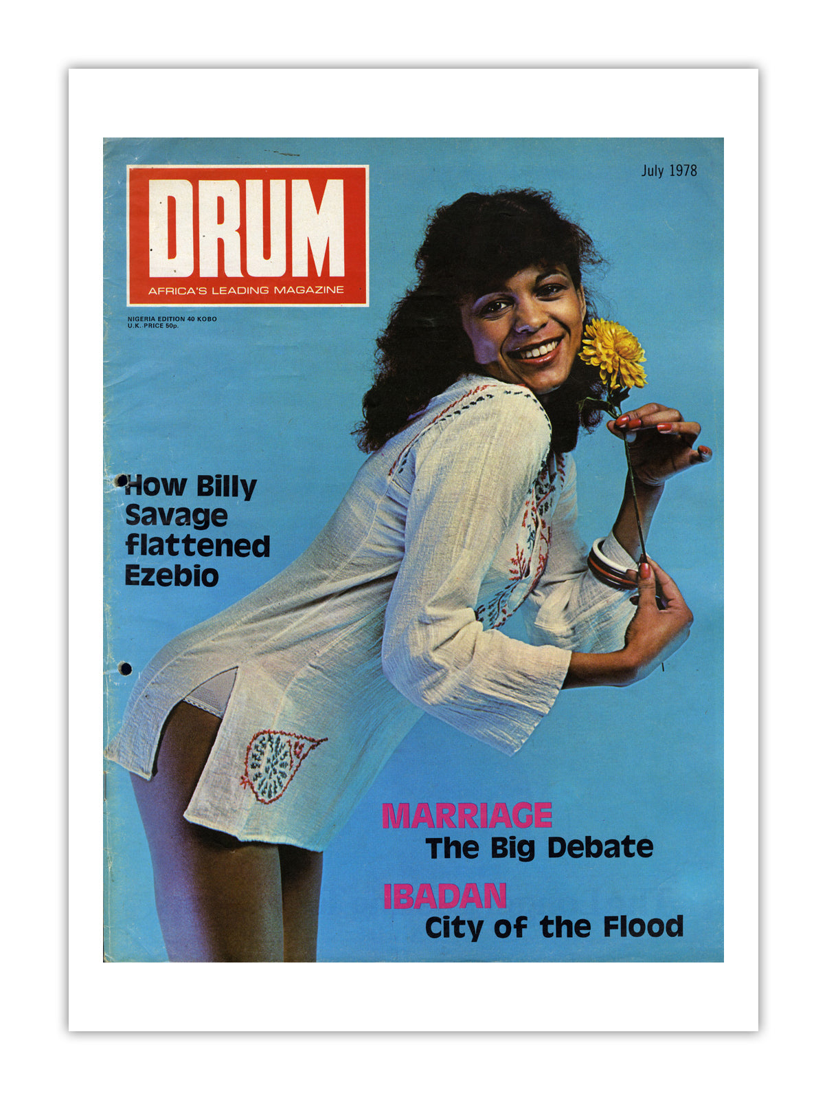Nigeria Drum Magazine cover, July 1978 – archival poster print