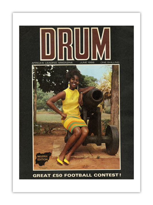 Nigeria Drum Magazine cover, June 1968 – archival poster print