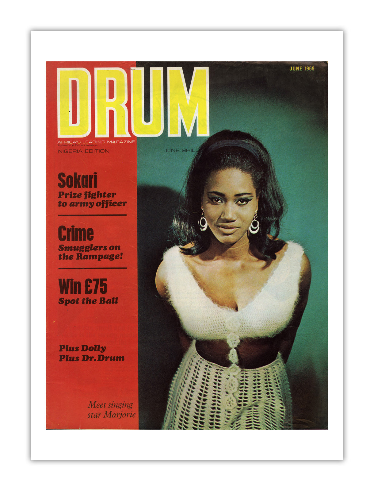 Nigeria Drum Magazine cover, June 1969 – archival poster print