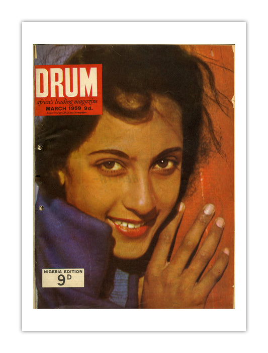 Nigeria Drum Magazine cover, March 1959 – archival poster print